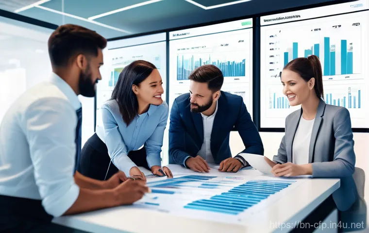 재무설계사 이직 성공 사례 - **Prompt:** A young professional, male, in a modern, well-lit office space. He is initially shown in...